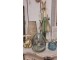 Modro-zelené dekorativní skleněné vejce - 13*13*19 cm Clayre & Eef