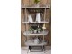 Šedý kovový retro stojan na květiny Storage rack - 91*36*168 cm Clayre & Eef