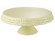 Žlutý keramický podnos na noze Hella Yellow L - Ø 34*14cm J-Line by Jolipa