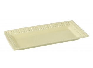 Žlutý keramický servírovací podnos Hella Yellow - 32*17*3 cm