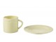 Žlutý keramický šálek s podšálkem Hella Yellow - 14*14*9 cm J-Line by Jolipa