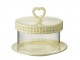 Žlutý keramický servírovací podnos s poklopem Hella Yellow - Ø16*13 cm J-Line by Jolipa