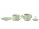 Zelený keramický Tea for One Hella Green - 18*16*22 cm J-Line by Jolipa