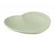 Zelený keramický talíř / miska ve tvaru srdce Hella Pastel Green - 22*22*4 cm J-Line by Jolipa