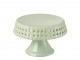 Zelený keramický podnos na noze Hella Pastel Green S - Ø 11*7cm J-Line by Jolipa