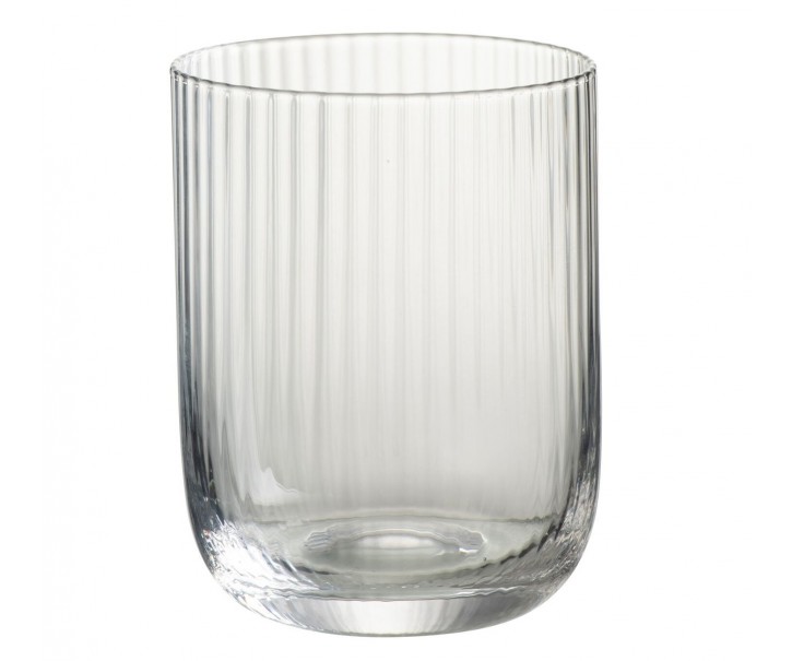 Sklenička na vodu s voubkováním Ralph - Ø7*9cm / 260ml J-Line by Jolipa
