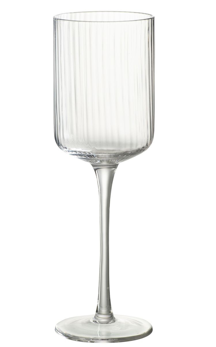 Sklenička na víno s voubkováním Ralph - Ø7*23cm / 370ml