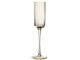 Jantarová sklenička na šampaňské s voubkováním Ralph - Ø7*26cm / 180ml J-Line by Jolipa