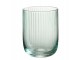 Mentolová sklenička na vodu s vroubkováním Ralph - Ø7*9cm / 260ml J-Line by Jolipa