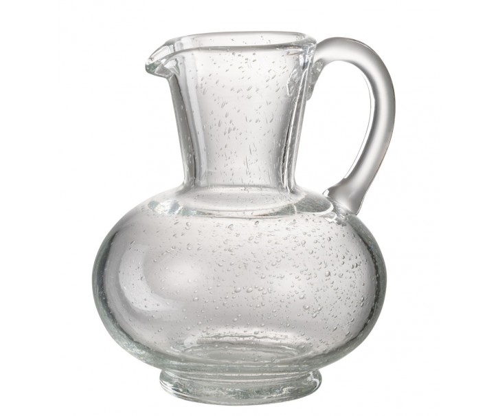 Transparetní skleněný džbán s bublinkami Yones M- 16*15*21cm J-Line by Jolipa