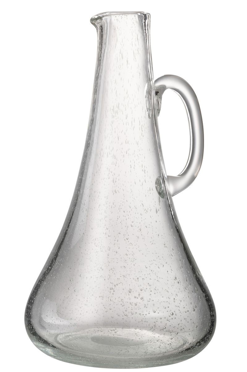 Transparetní skleněný džbán s bublinkami Yones L - 19*19*34cm