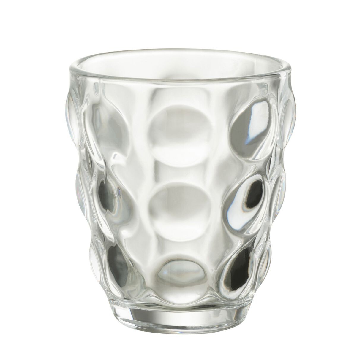 Transparentní sklenička s bublinami Loupe - Ø9*10cm / 300ml J-Line by Jolipa Transparentní sklenička s bublinami Loupe - Ø9*10cm / 300ml J-Line by Jolipa