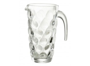 Transparentní skleněný džbán s bublinami Loupe - 17*12*22cm / 1000ml