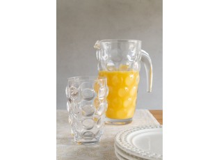 Transparentní skleněný džbán s bublinami Loupe - 17*12*22cm / 1000ml