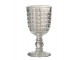 Reliéfní transparentní sklenička na noze Embossed - Ø8*17cm / 200ml J-Line by Jolipa