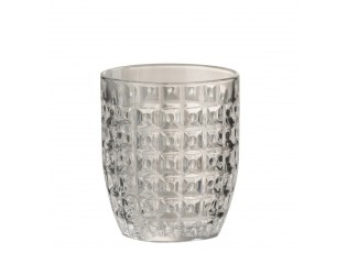 Reliéfní transparentní sklenička Embossed - Ø9*10cm / 250ml