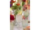 Reliéfní zelená sklenička na noze Embossed - Ø8*17cm / 200ml J-Line by Jolipa
