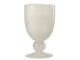 Bílá sklenička na víno na noze s bublinkami Wine Lisboa White - Ø9*15cm / 370ml J-Line by Jolipa