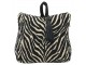 Krémovo-černá bavlněná dveřní zarážka Zebra - 10*21*17cm Mars & More 