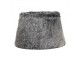Šedé chlupaté stínidlo Wolf grey - Ø30*Ø20*21 cm Mars & More 