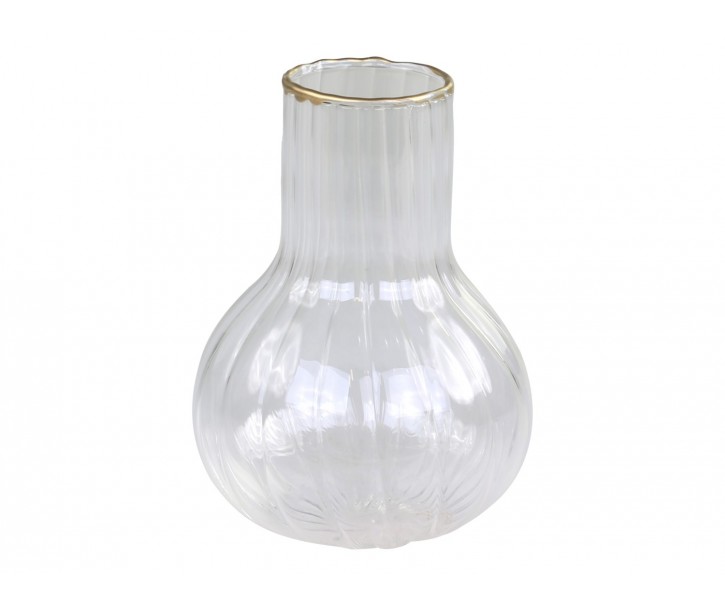 Skleněná dekorační vázička Latia - Ø 6*7cm Chic Antique