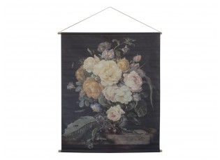 Nástěnná vintage mapa s květy Floral print II - 124*145 cm