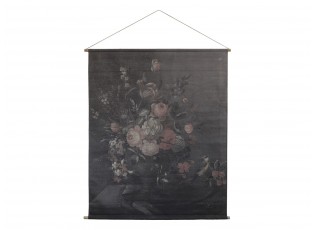 Nástěnná vintage mapa s květy Floral print IV - 124*145cm