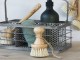 Dřevěný kartáč na mytí zeleniny Vegetable Brush - 6*9cm Chic Antique