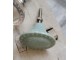Bílá antik porcelánová úchytka s popraskáním Craez - 4*3 cm Chic Antique