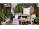 Fialová dekorační girlanda levandule - 7 * 2 * 100cm J-Line by Jolipa