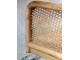 Antik dřevěná židle s výpletem a opěrkami na kolečkách Old French chair - 62*62*92 cm Chic Antique
