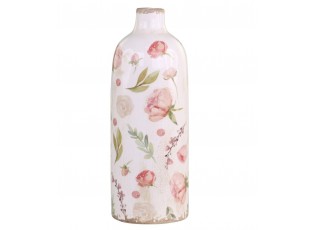 Keramická dekorační váza s květy Floral Étel - Ø 11*31cm