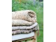 Latté bavlněný přehoz s květinovým motivem Quilt Flower - 130*180 cm Chic Antique