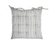 Zeleně pruhovaný podsedák s výplní Nimes Seat - 40*40 cm Chic Antique