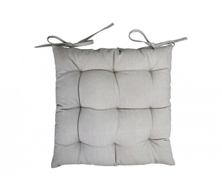 Taupe podsedák s výplní Nimes Seat - 40*40 cm Chic Antique