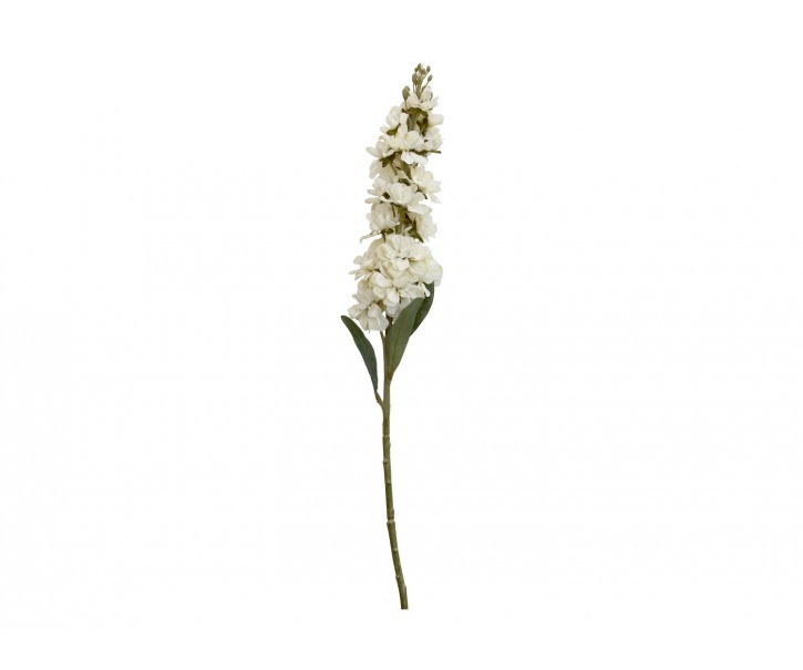 Dekorace umělá krémová květina Delphinium cream - 80 cm Chic Antique