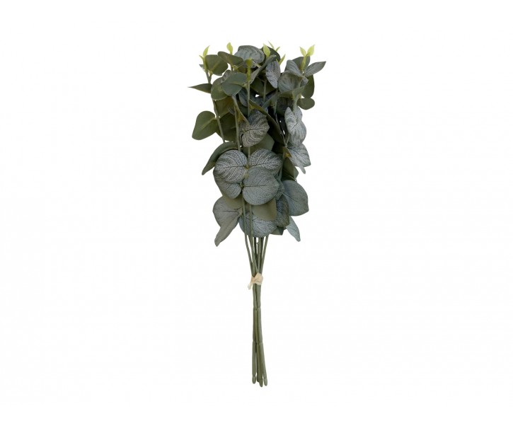 Dekorace umělá zelená květina Eucalyptus bouquet - 35 cm Chic Antique