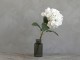 Dekorace umělá bílá květina Hortenzie Hydragea white - 85 cm Chic Antique