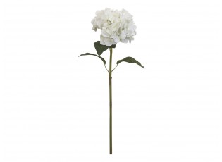 Dekorace umělá bílá květina Hortenzie Hydrangea white - 85 cm
