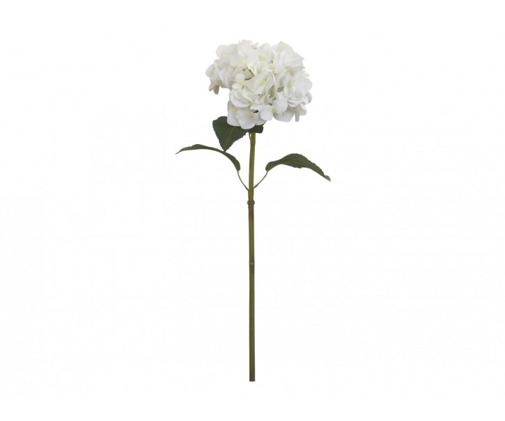 Dekorace umělá bílá květina Hortenzie Hydragea white - 85 cm Chic Antique