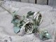 Dekorace umělá zelená květina Růže Rose dusty green - 75 cm Chic Antique
