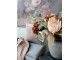 Dekorace umělá zelená květina Růže Rose dusty green - 75 cm Chic Antique