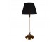 Stolní lampa s bílo-zlatou základnou a černým stínidlem Vileo - Ø 22*53 cm E27/max 1*60W Clayre & Eef