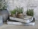 2ks dekorační plechové zinkové antik boxy podnosy - 63*34*9cm Chic Antique