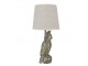 Stolní lampa s papouškem a béžovým stínidlem Parrot - Ø 18*38 cm E27/max 1*60W Clayre & Eef