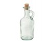 Malá skleněná karafa z recyklovaného skla se špuntem Weny - 7*7*17 cm/ 250ml J-Line by Jolipa