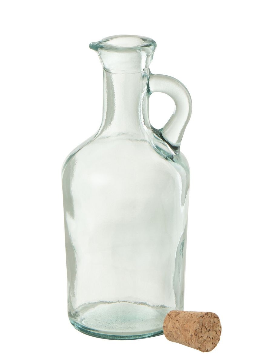 Malá skleněná karafa z recyklovaného skla se špuntem Weny - 7*7*17 cm/ 250ml J-Line by Jolipa Malá skleněná karafa z recyklovaného skla se špuntem Weny - 7*7*17 cm/ 250ml J-Line by Jolipa