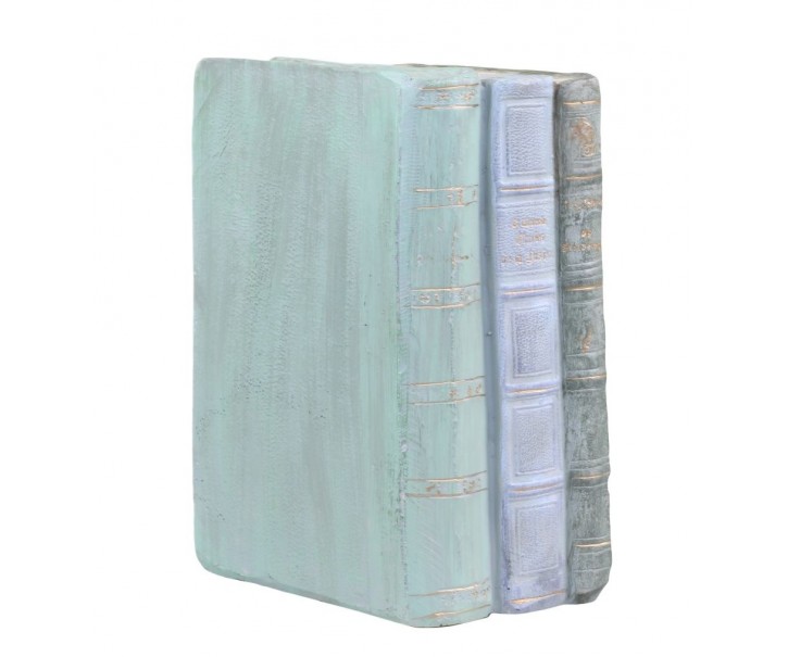 Opálová antik dekorace knihy Old French Books - 12*7*17cm Chic Antique