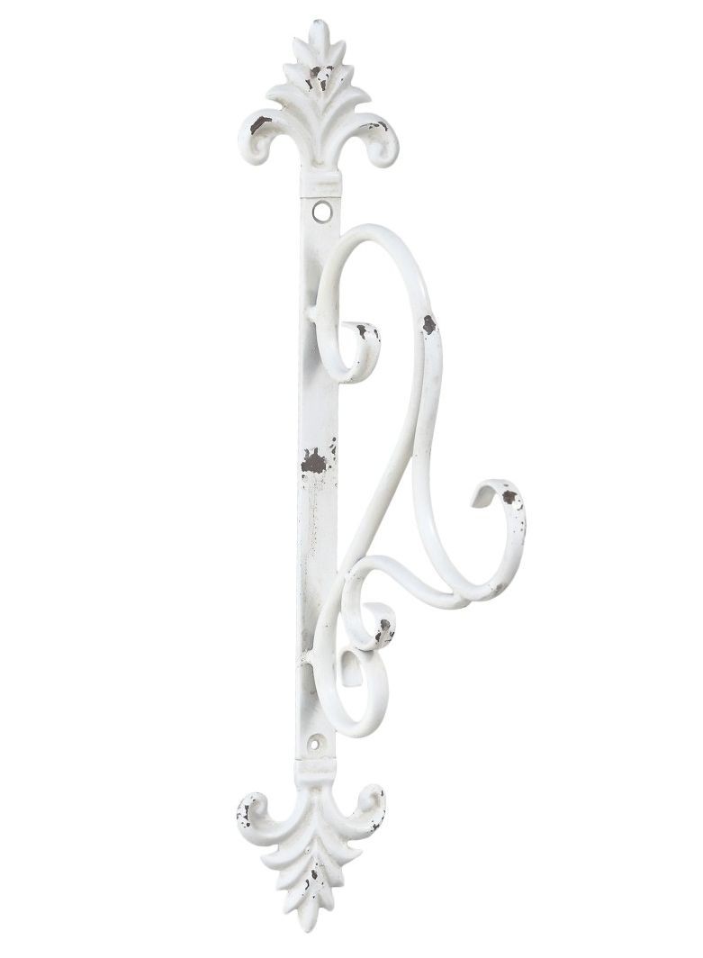 Krémový antik závěsný kovový hák na lucernu Mounted - 8*17*41cm Chic Antique Krémový antik závěsný kovový hák na lucernu Mounted - 8*17*41cm Chic Antique