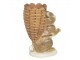 Velikonoční svícen v designu králíka s nůší - 11*7*14 cm Clayre & Eef